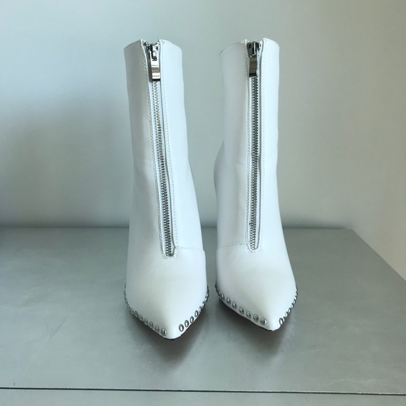 White Studded Booties - Picture 7 of 7